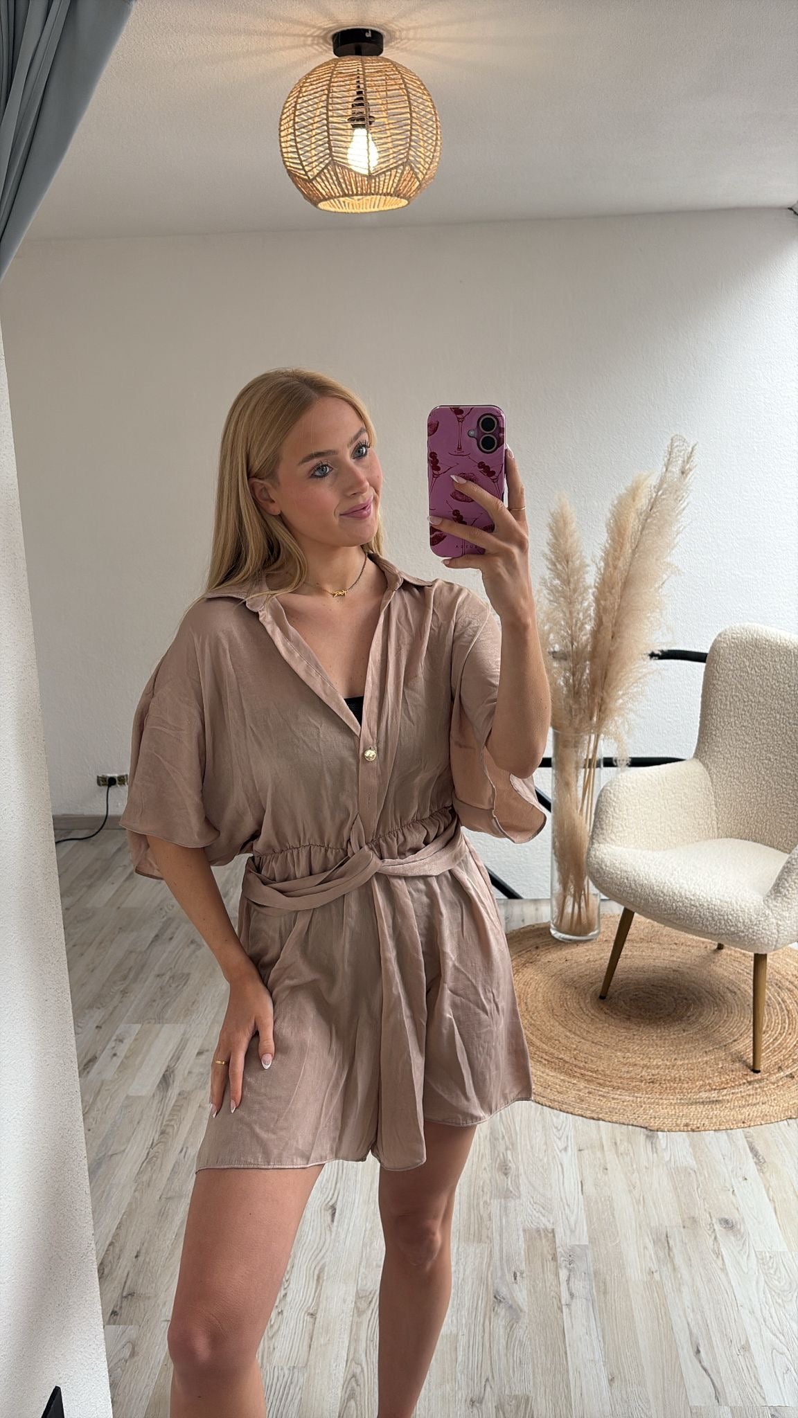Goudkleurige playsuit