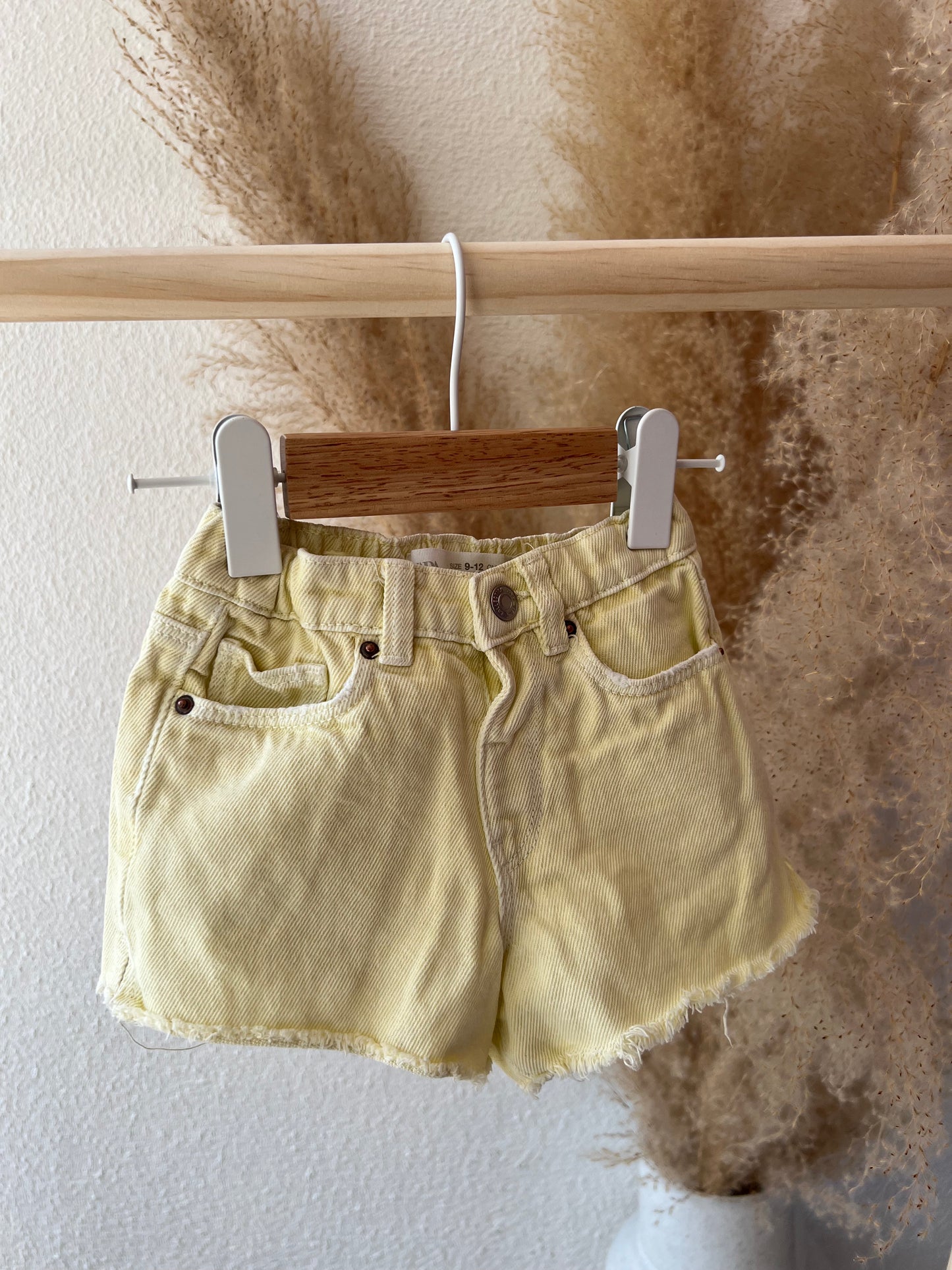 Jeansshort geel