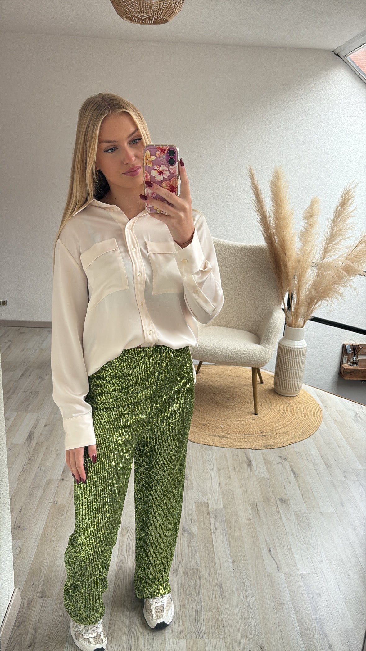 Crème blouse