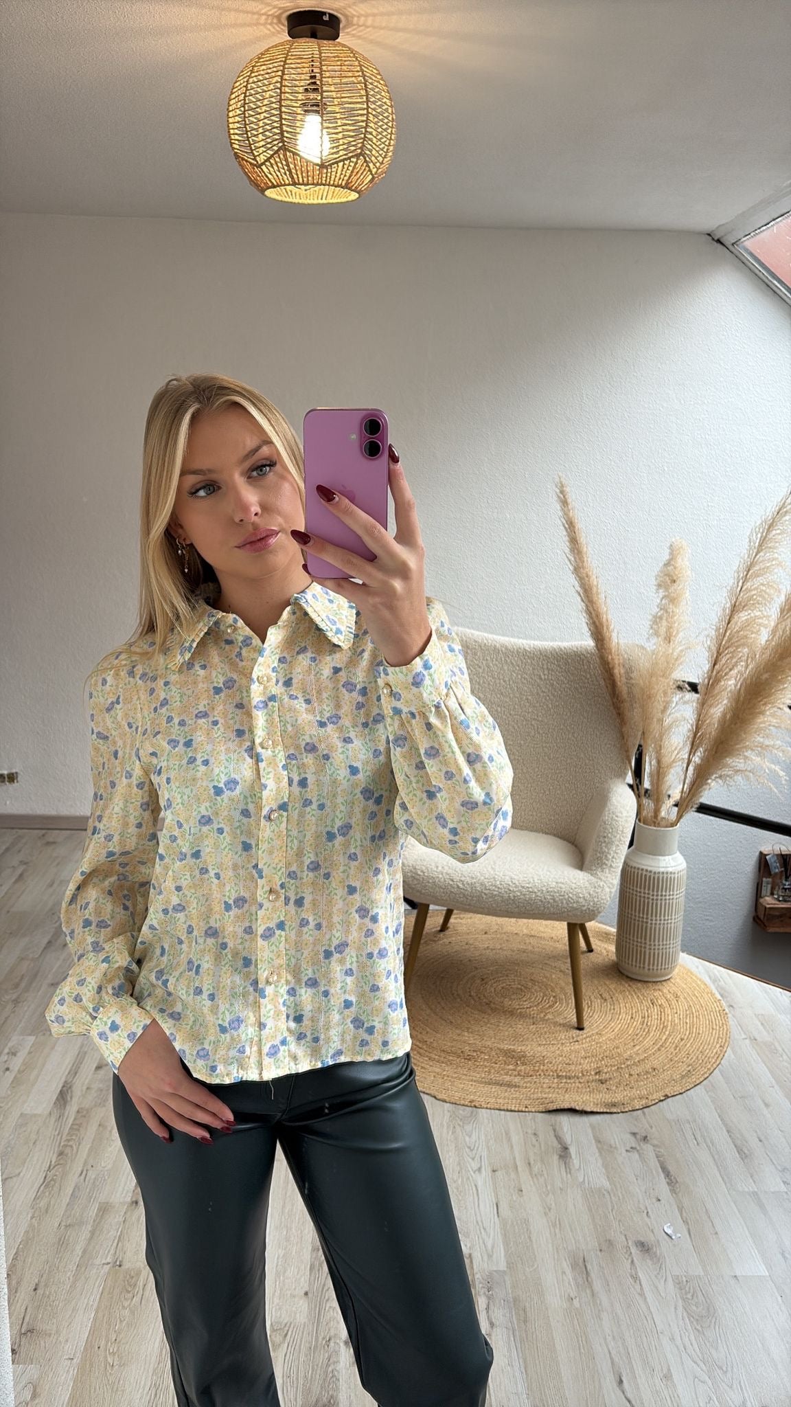 Gebloemde blouse