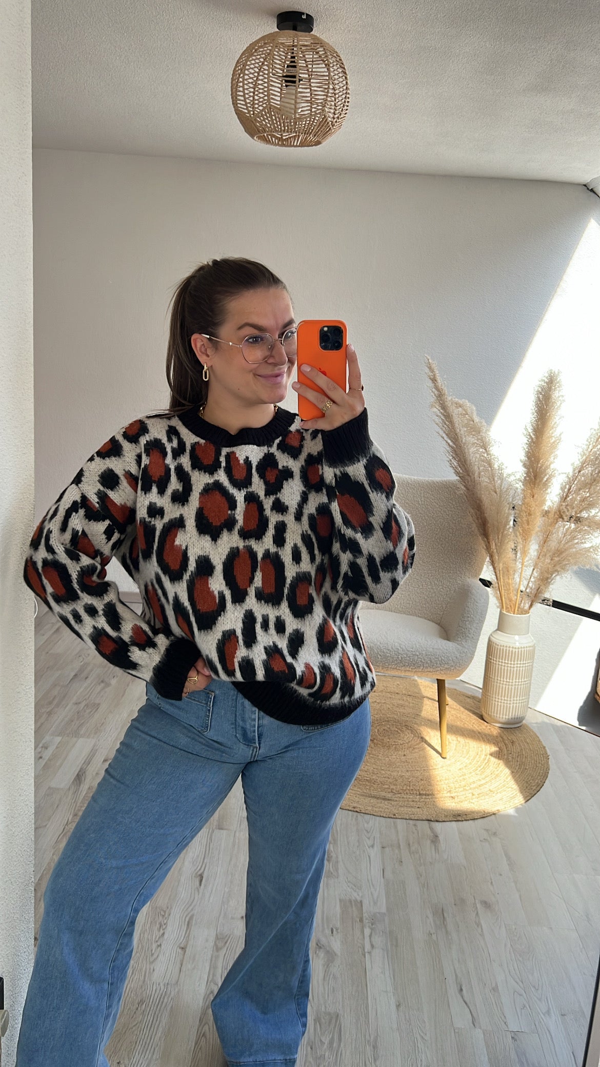 Leopard knit