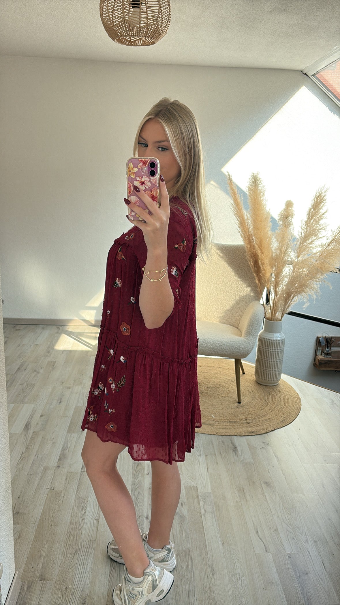 Jurk burgundy