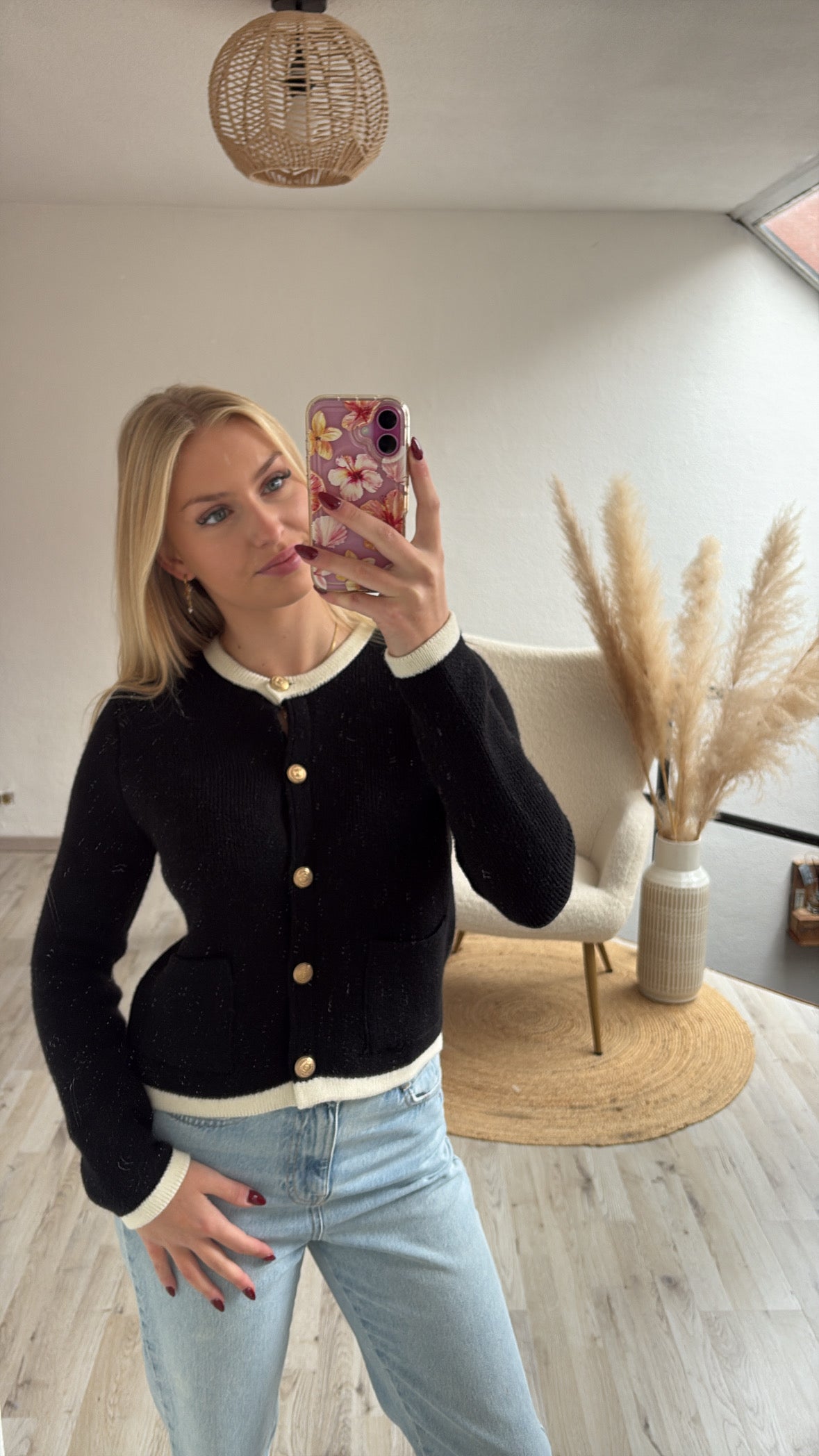 Zwarte cardigan