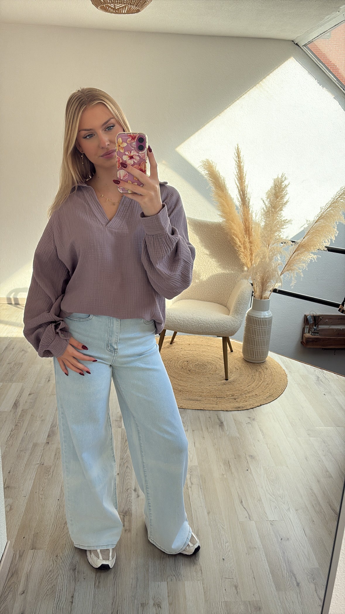 Tetrablouse taupe