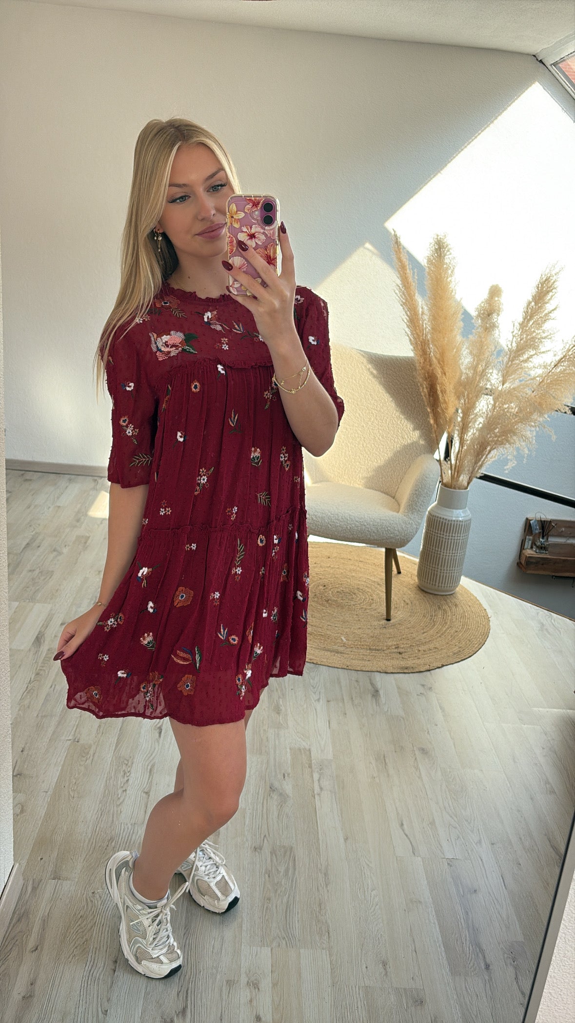 Jurk burgundy