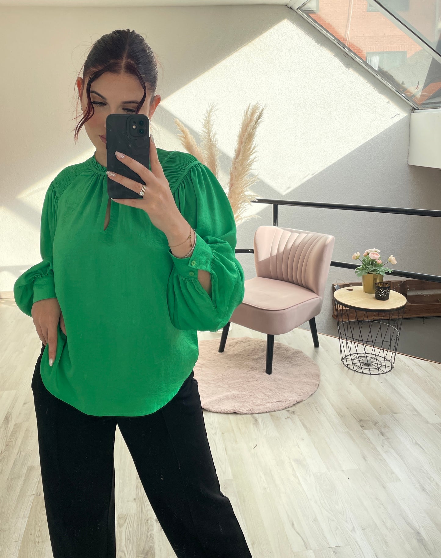 Groene blouse