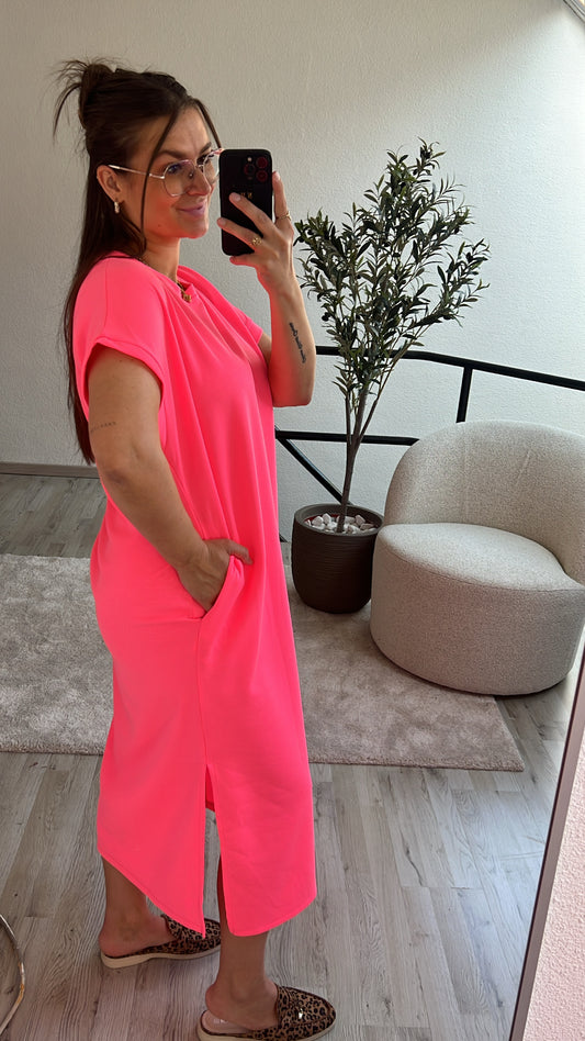 NEON JURK ROZE