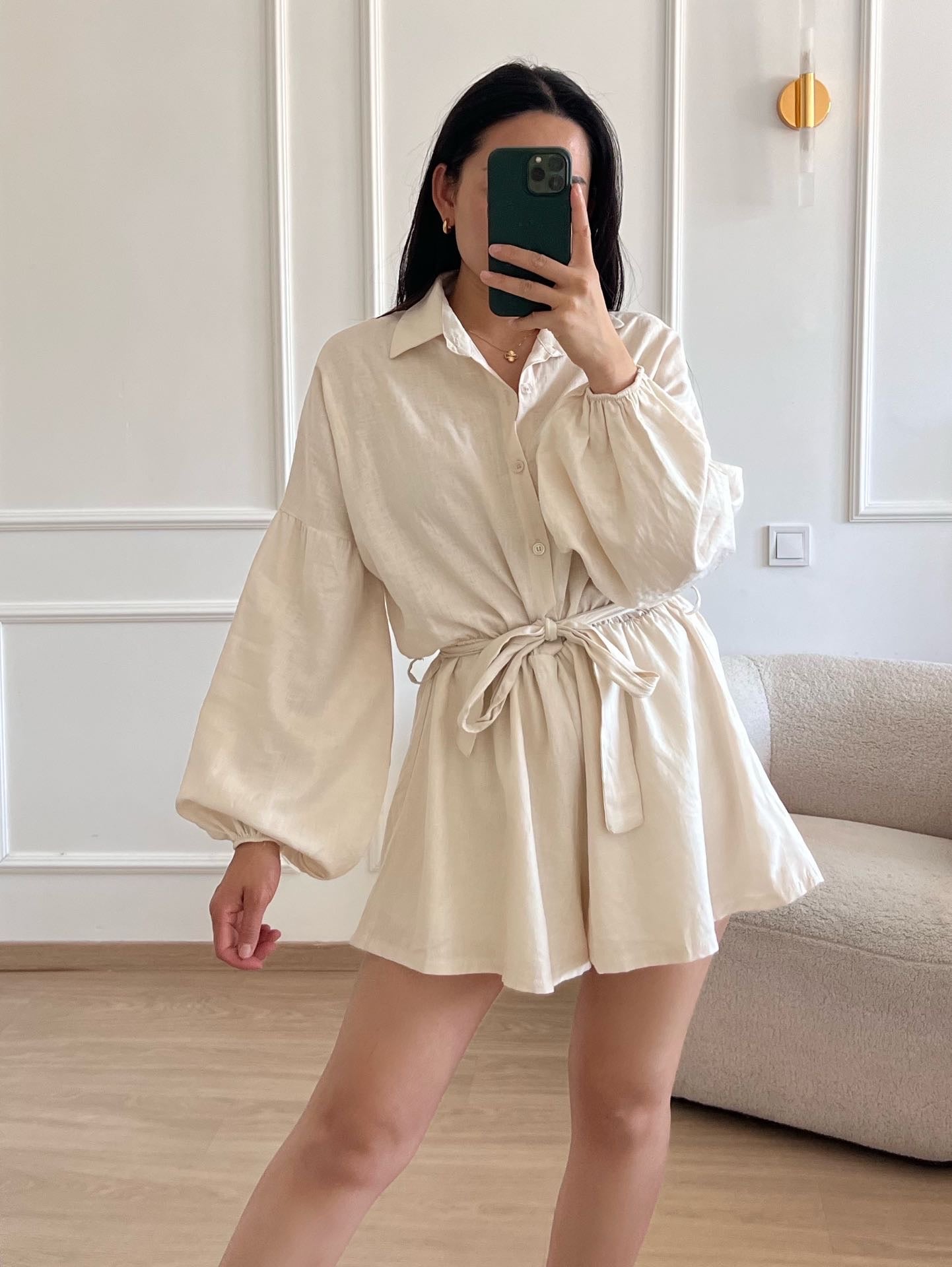 Beige playsuit