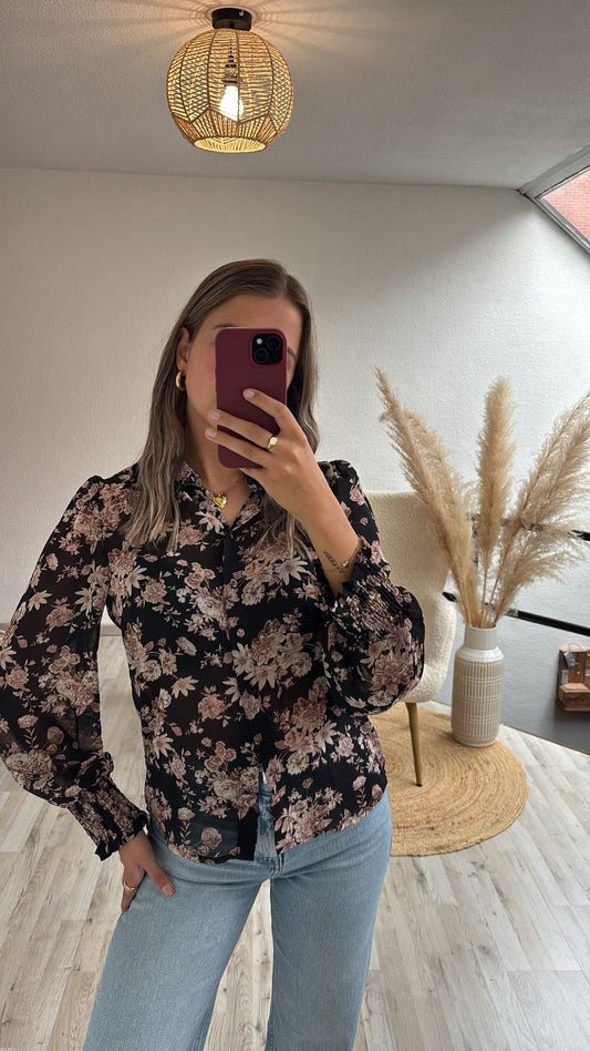 Gebloemde blouse