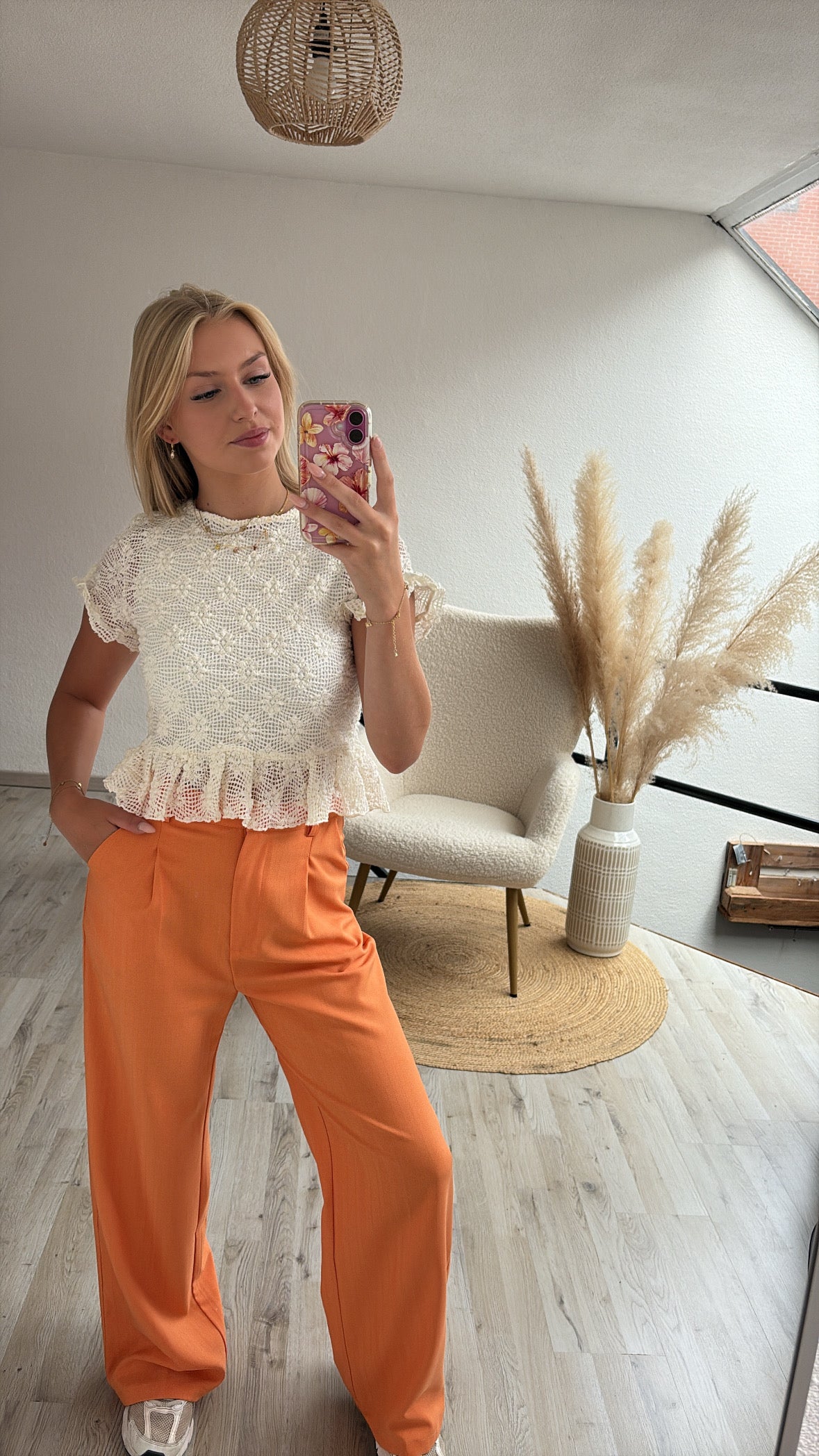 Oranje pantalon