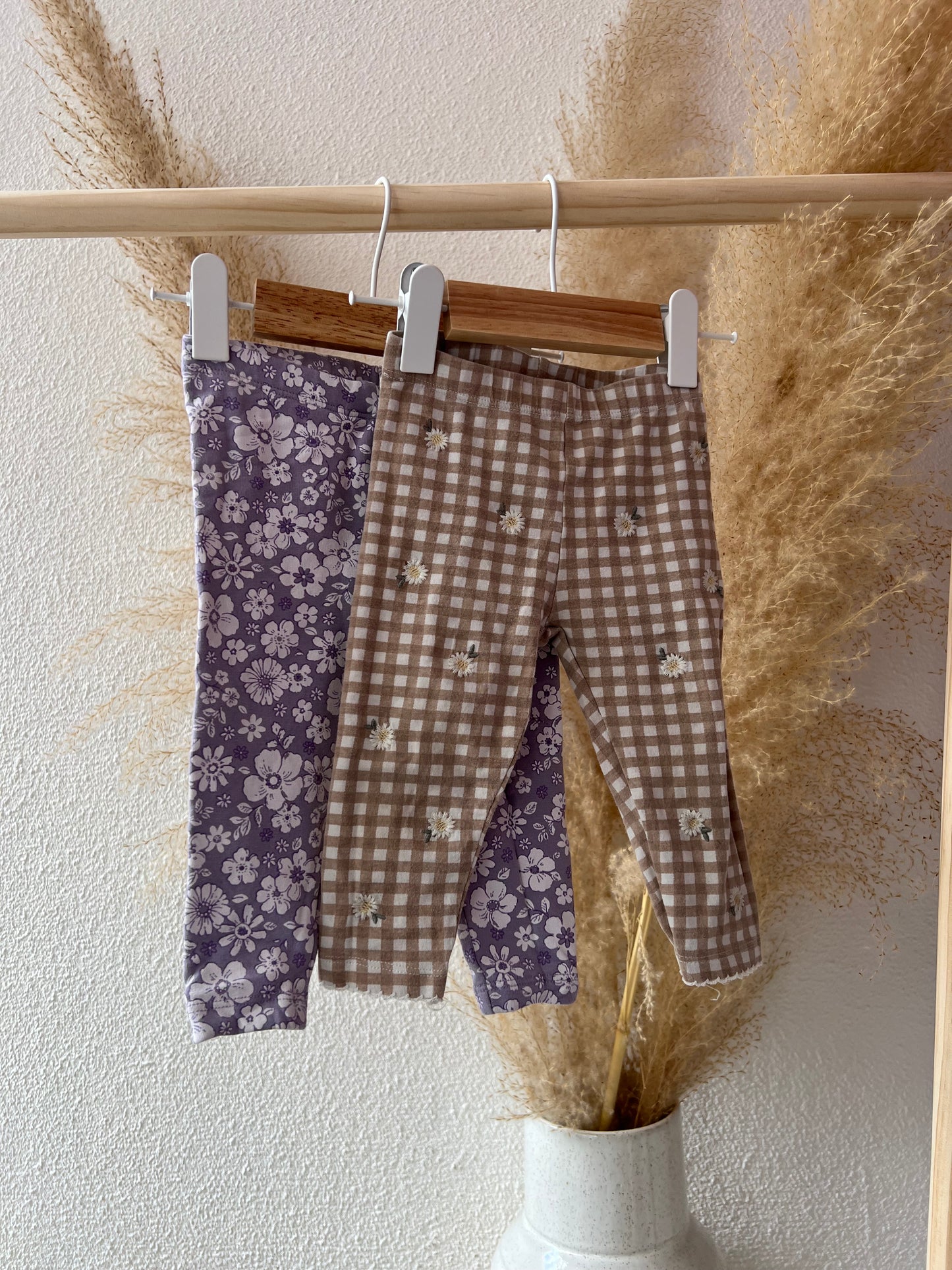 2 leggings bloemen