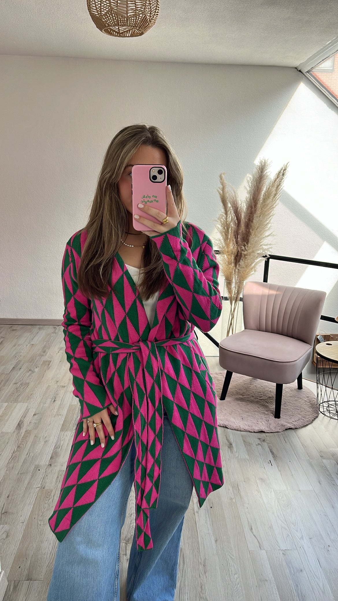 Cardigan met print