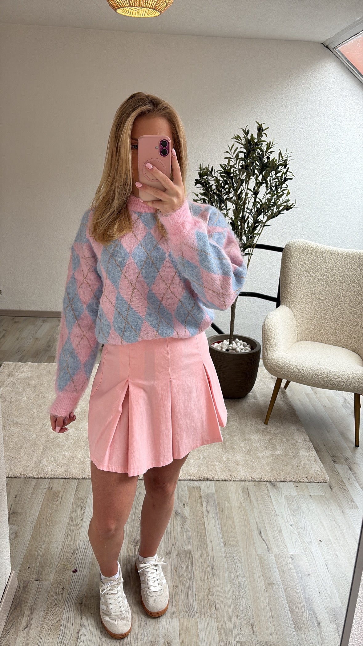 ROZE ROKJE PLISSÉ