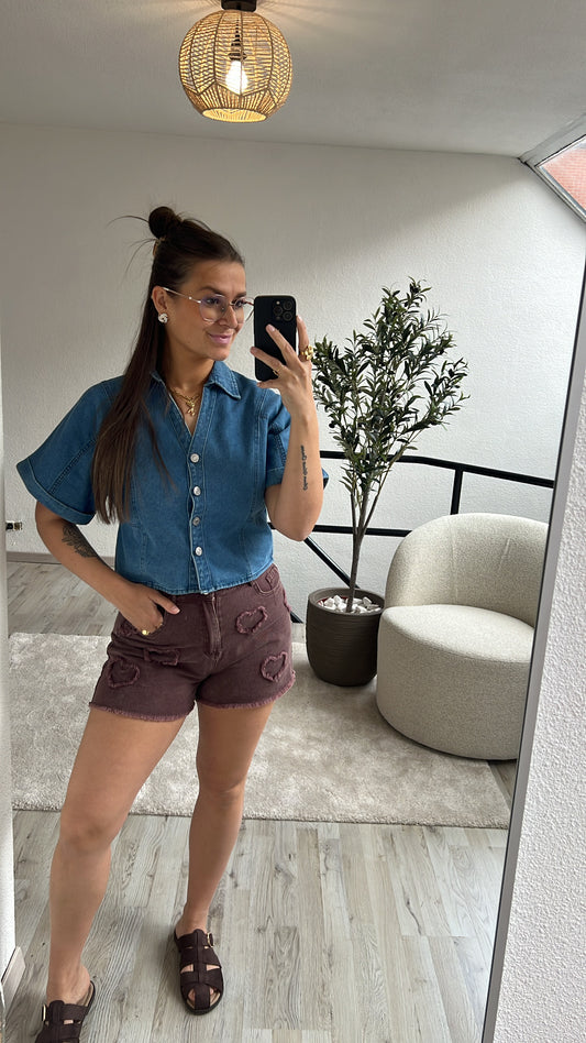 JEANSBLOUSE KNOOPJES