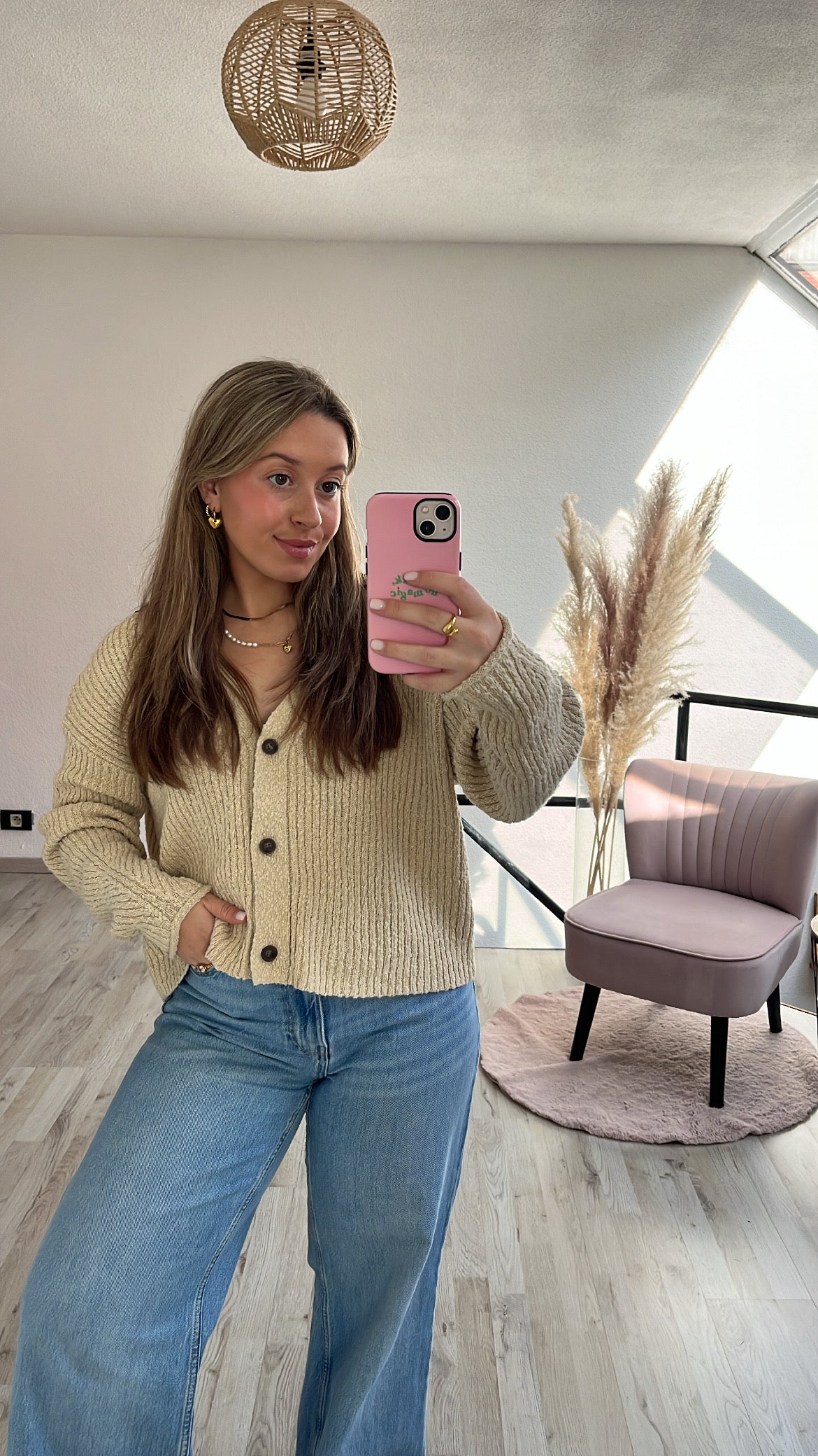 Knit cardigan