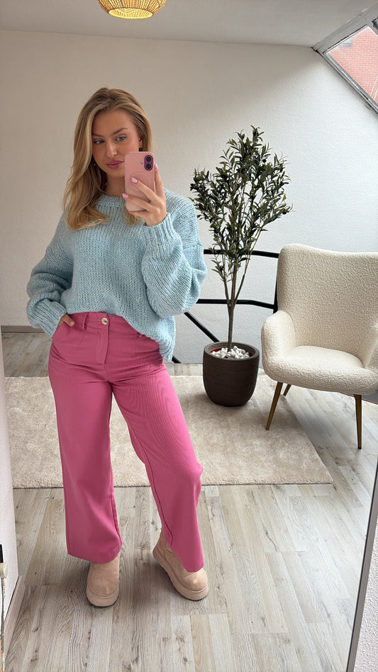 CHUNKY KNIT BLAUW