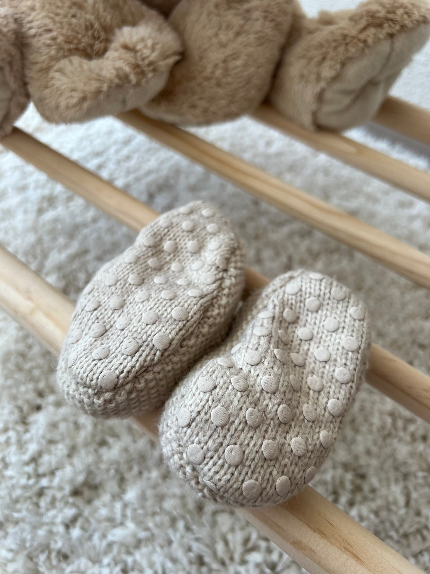 Beige slofjes