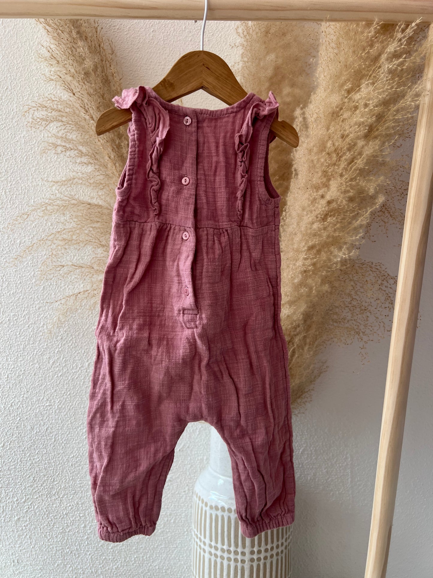 Oud-roze jumpsuit