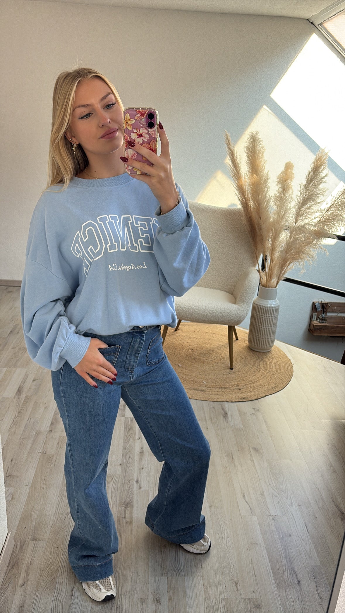 Blauwe sweater
