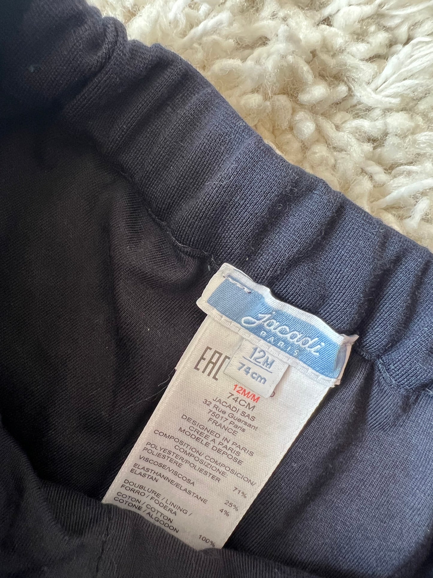 Donkerblauwe short