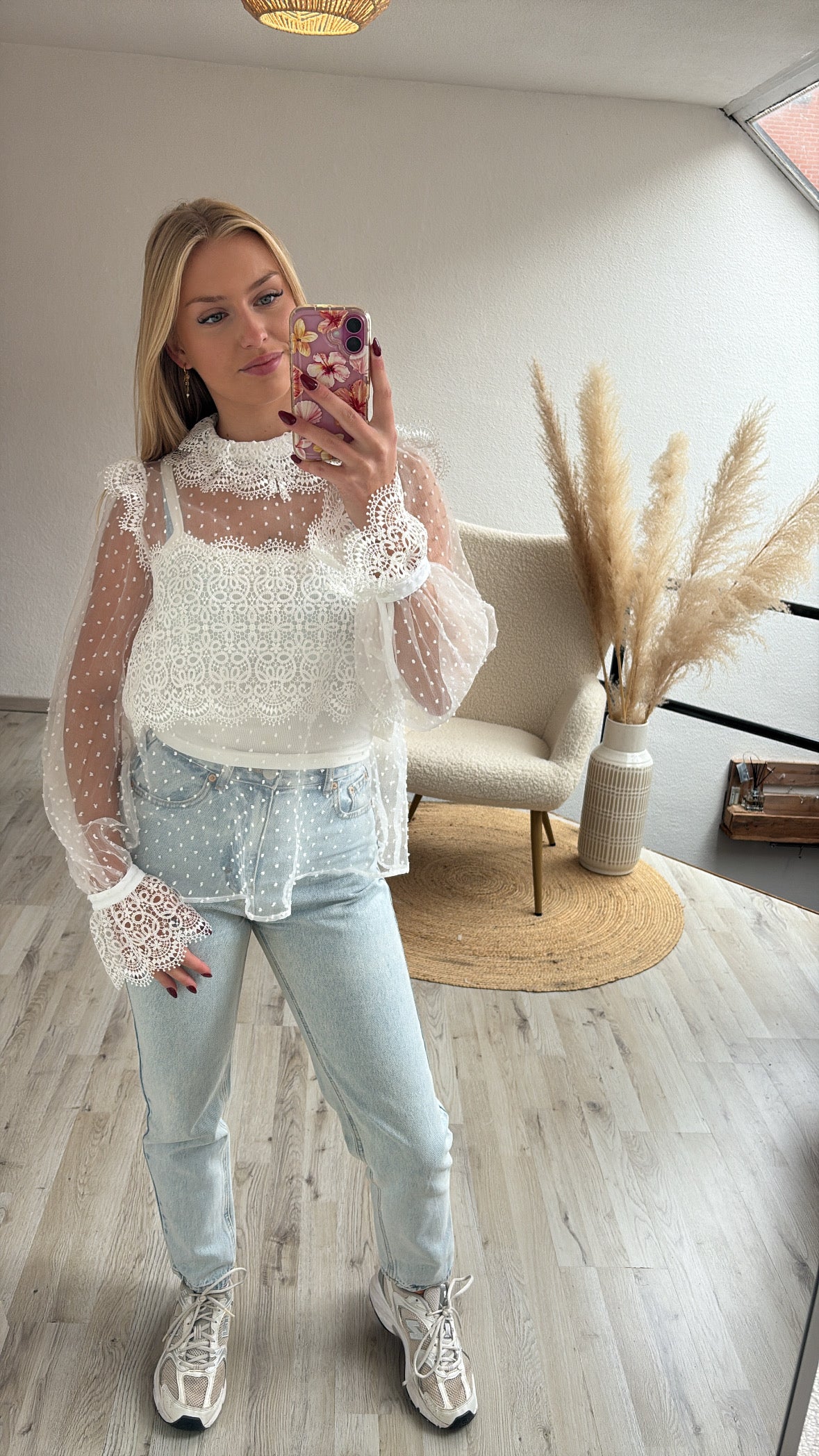 Witte blouse