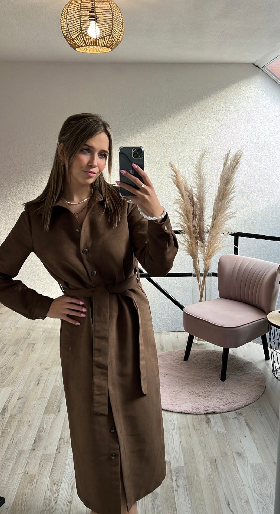Khaki jurk