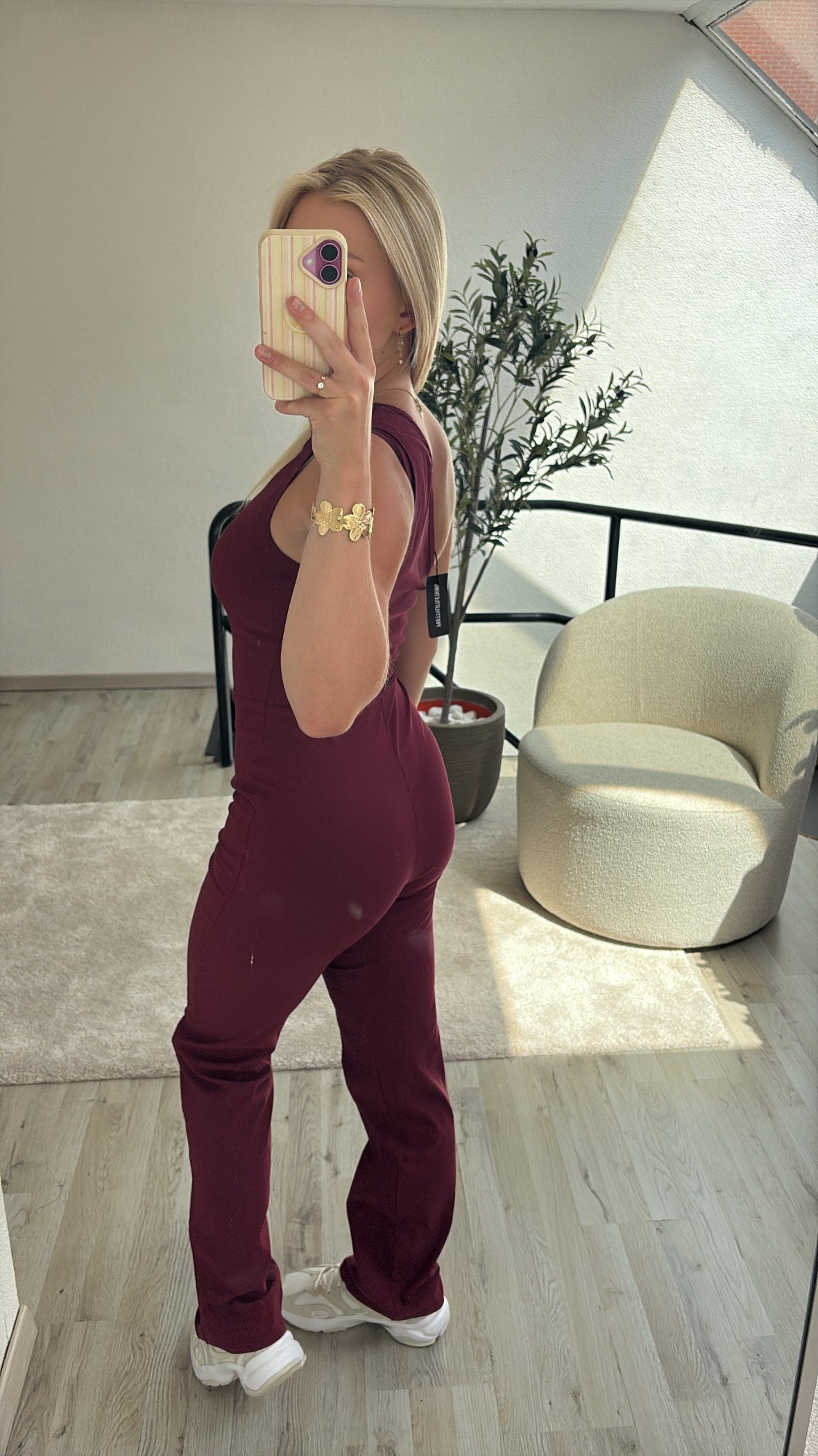 BURGUNDY JUMPSUIT