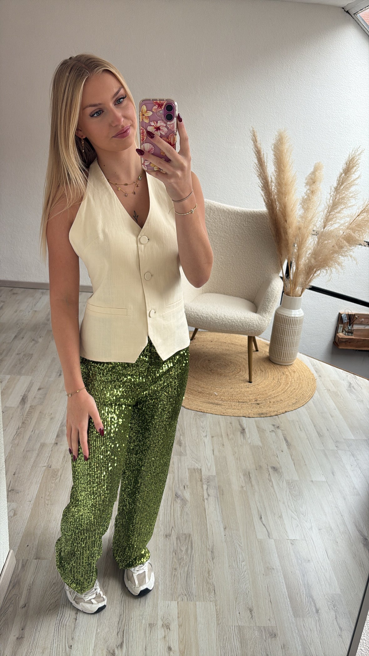 Gilet top beige