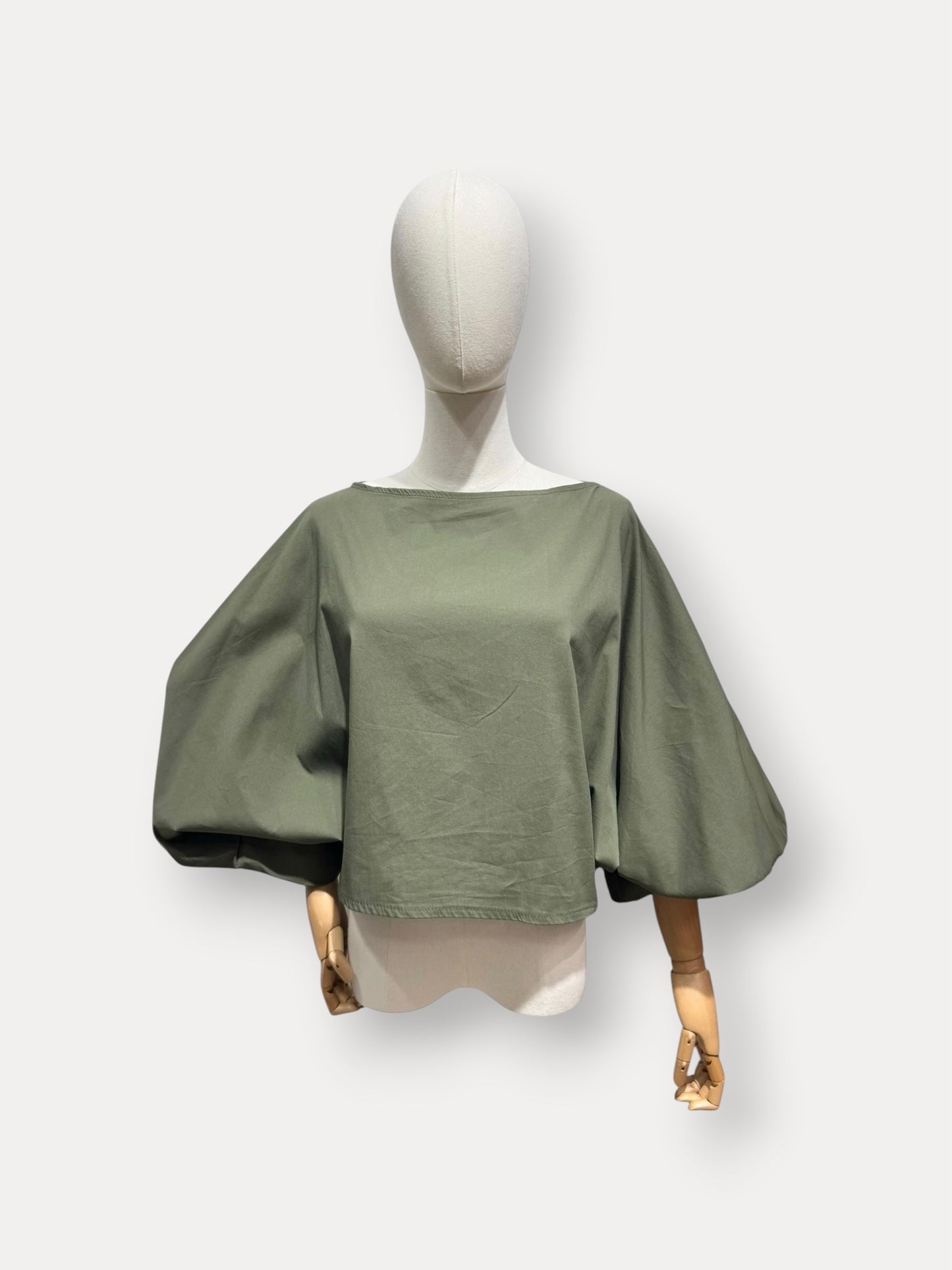 PUFFY BLOUSE KHAKI