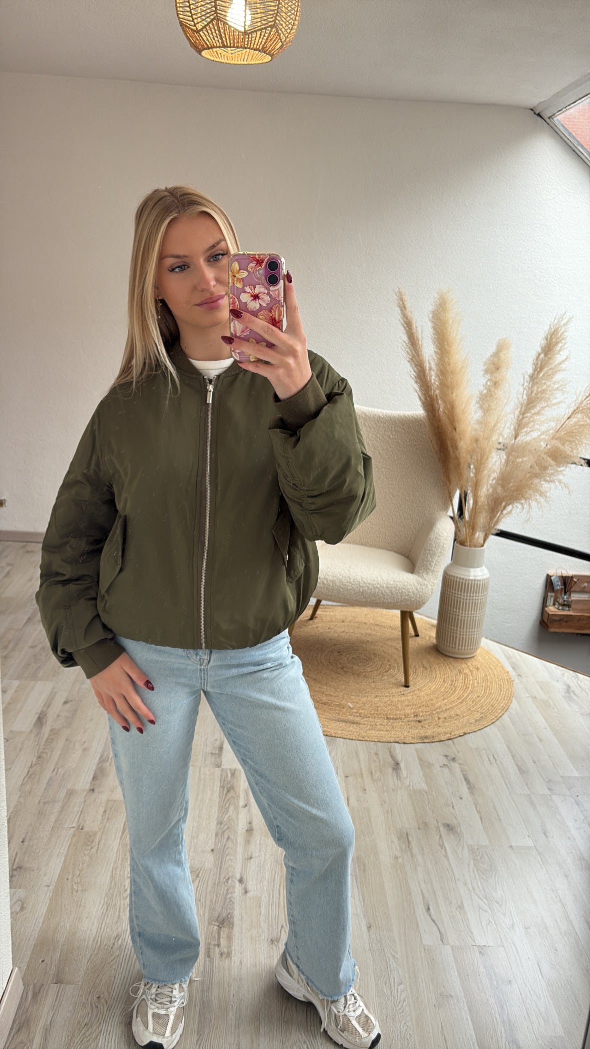 Khaki bomberjas