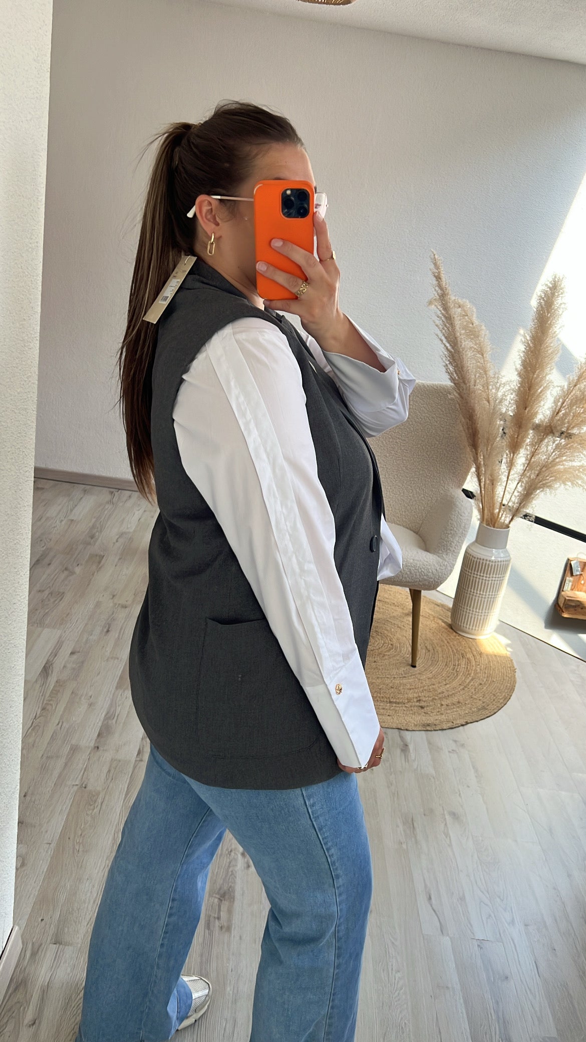 Grijze gilet