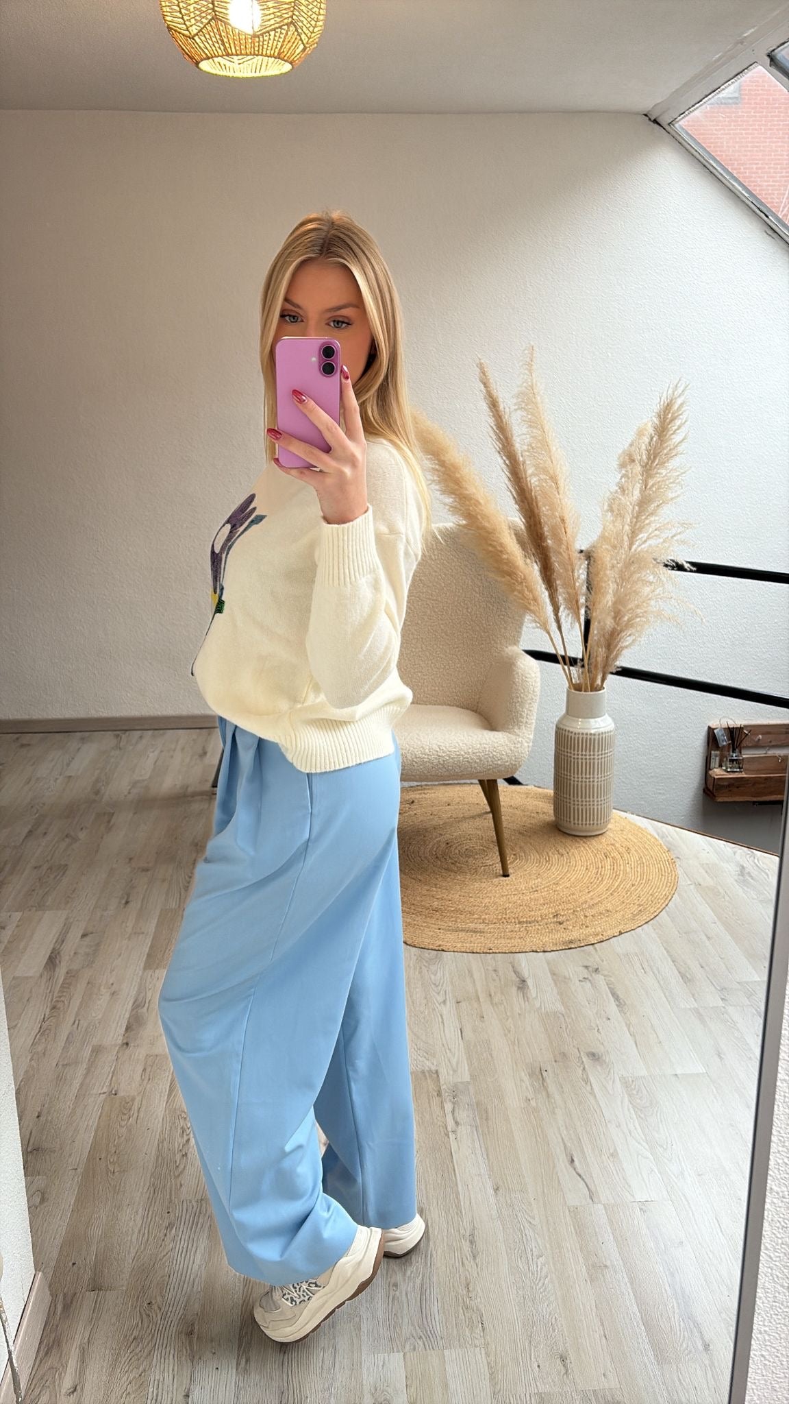 Blauwe pantalon