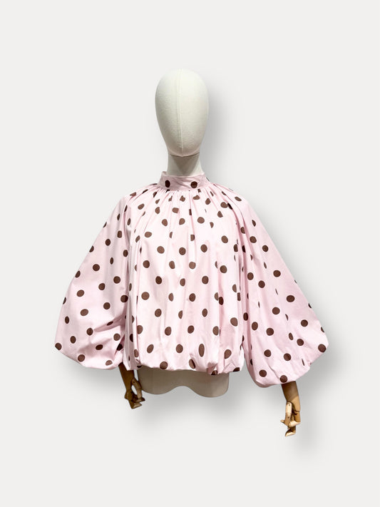 POLKADOTS BLOUSE ROZE