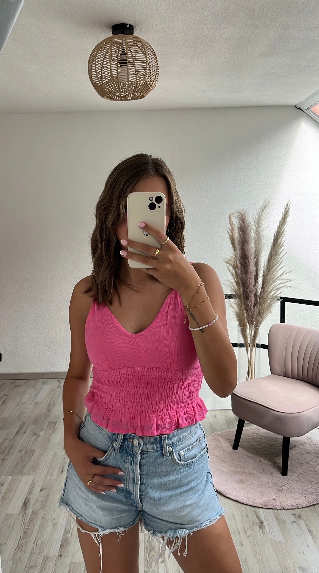 Roze blousetop