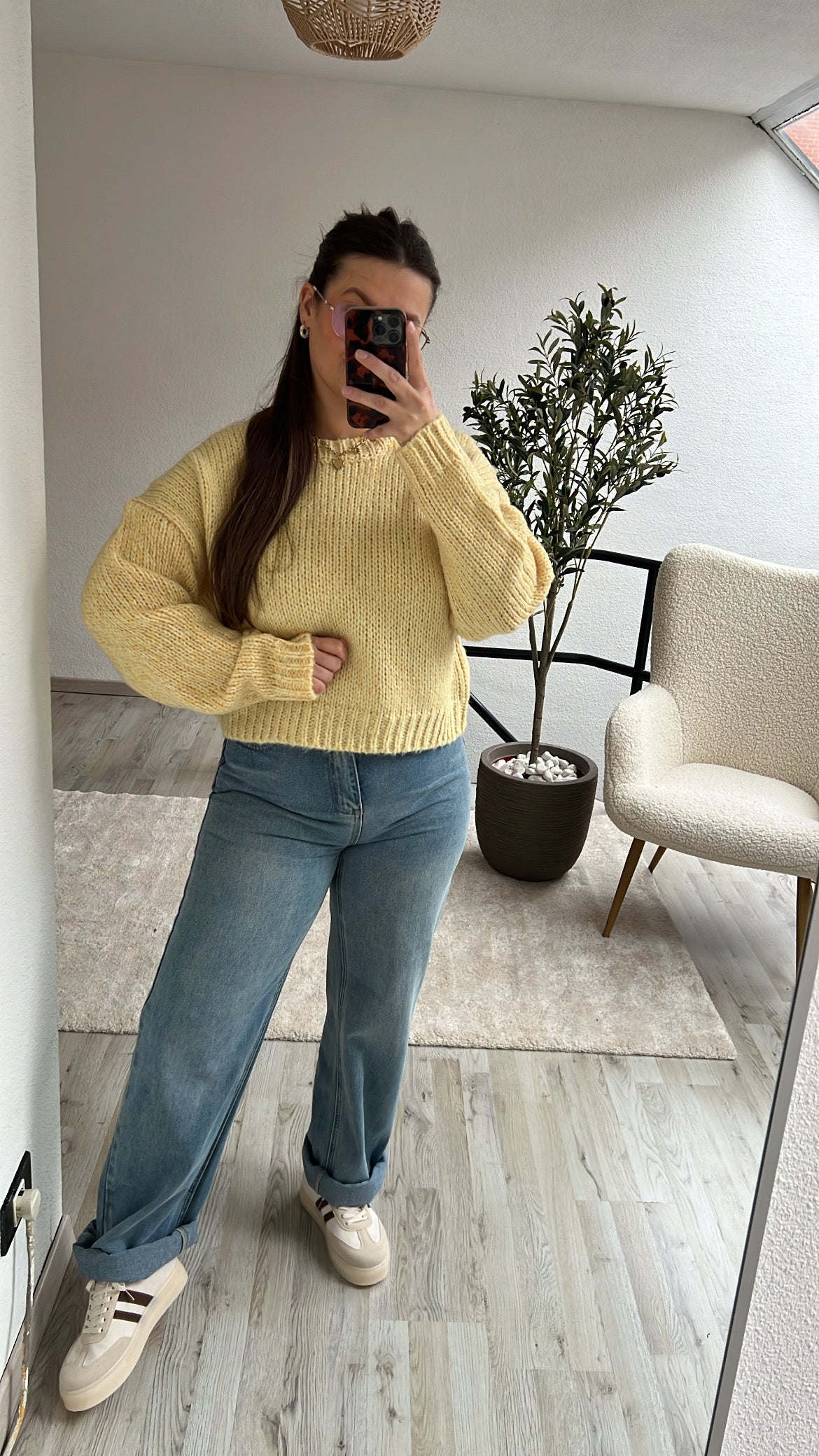 CHUNKY KNIT GEEL