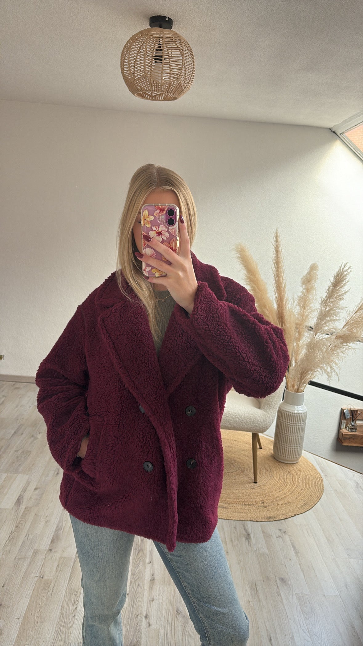 Teddyjas burgundy