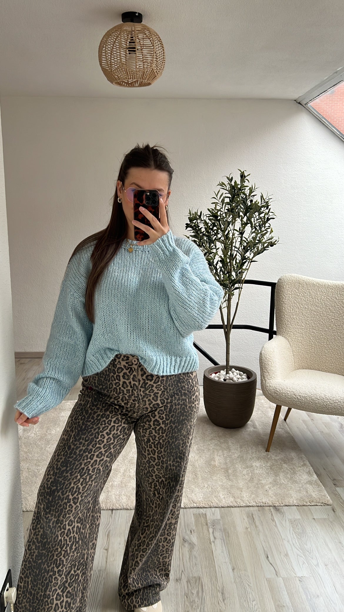 CHUNKY KNIT BLAUW