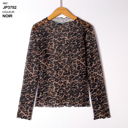MESH TOP LEOPARD