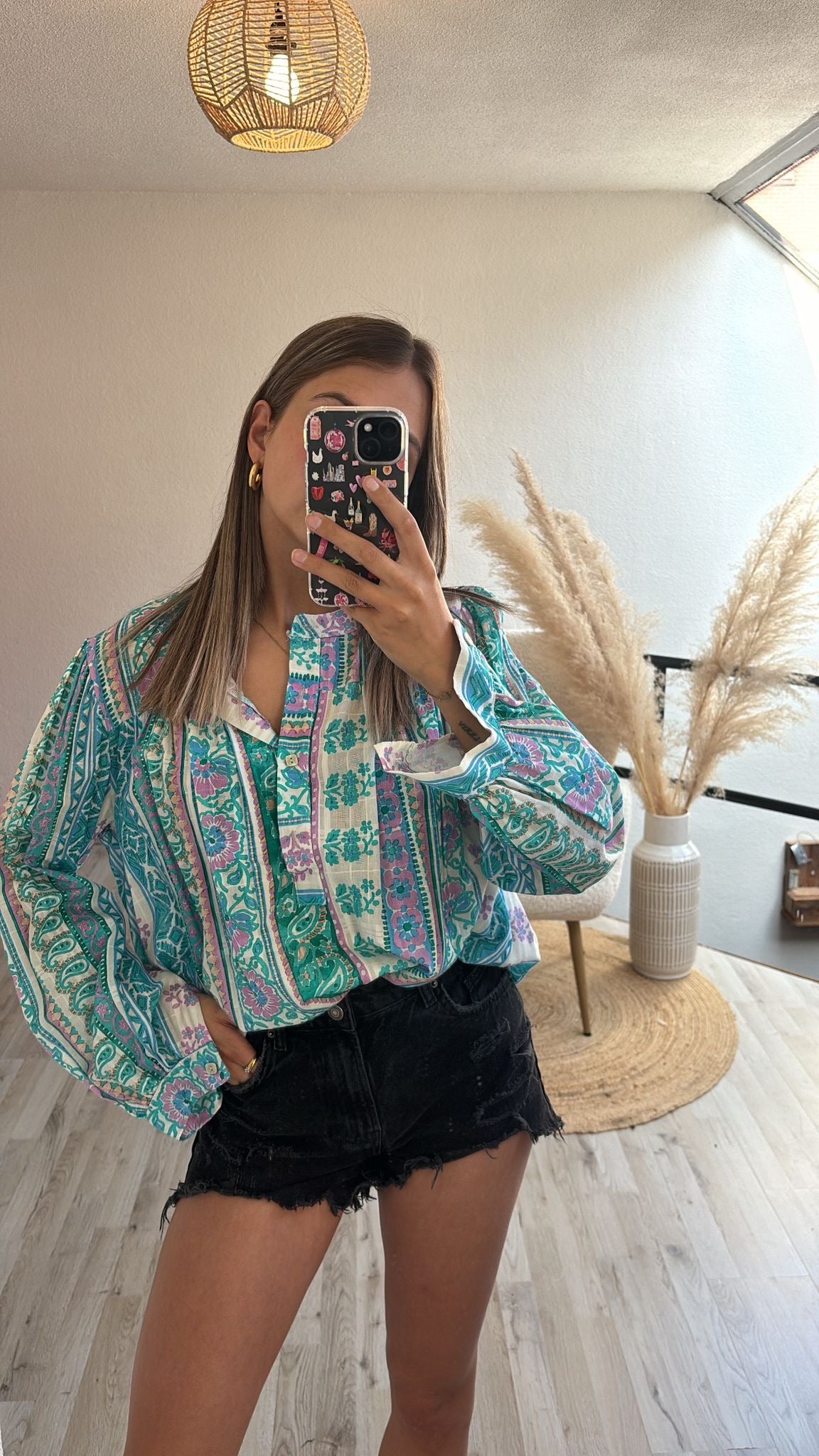Kleurrijke blouse