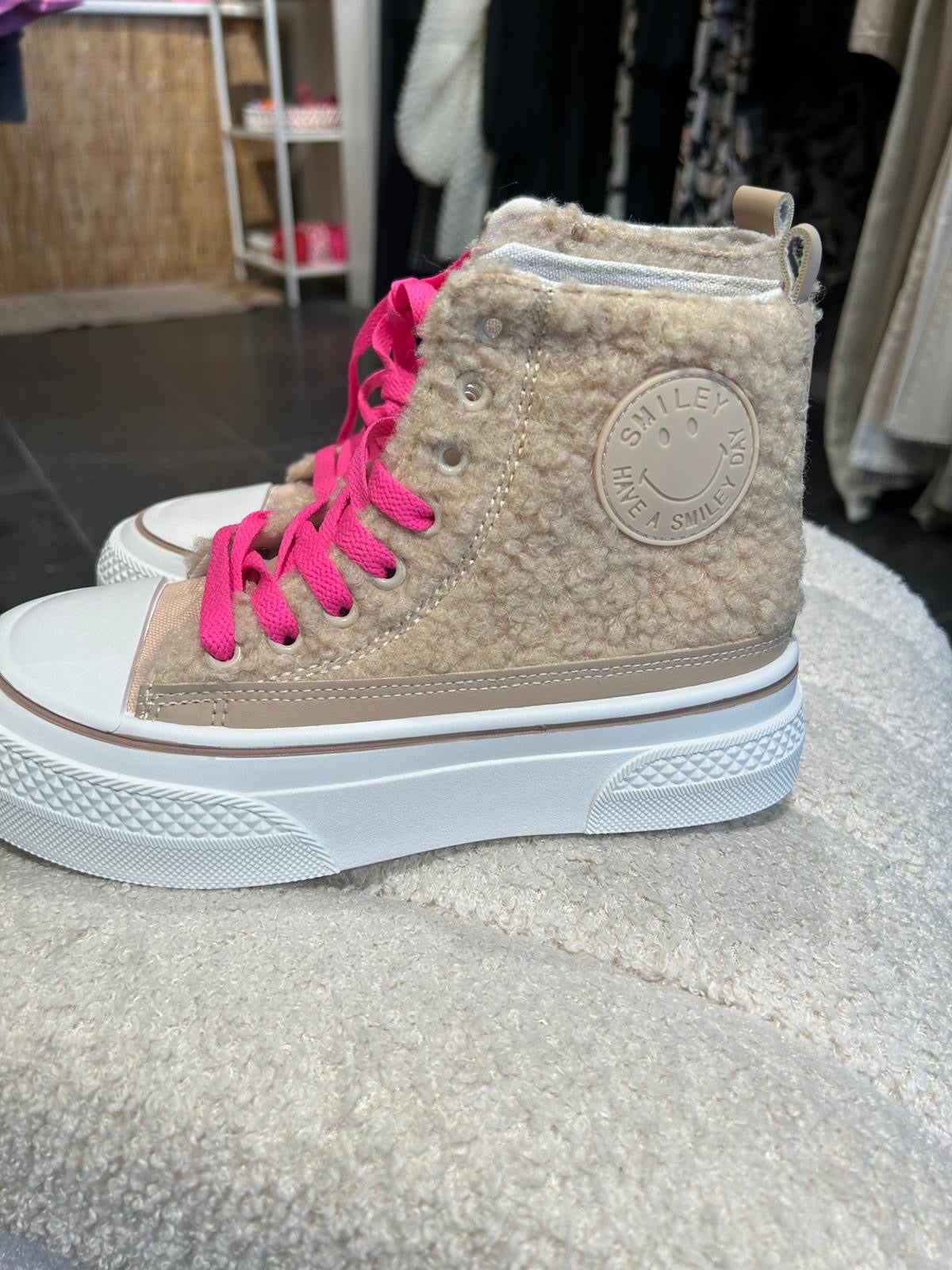 Teddy sneakers beige