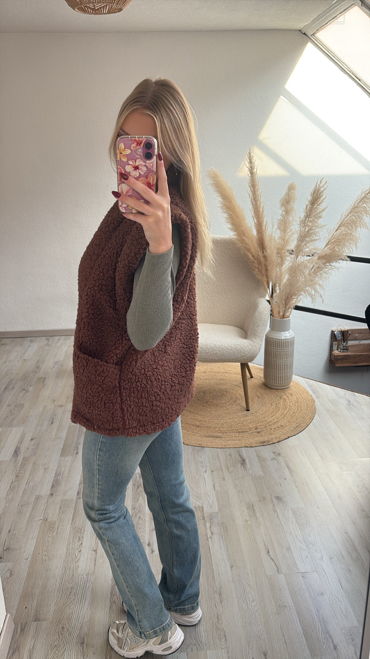 Teddygilet bruin