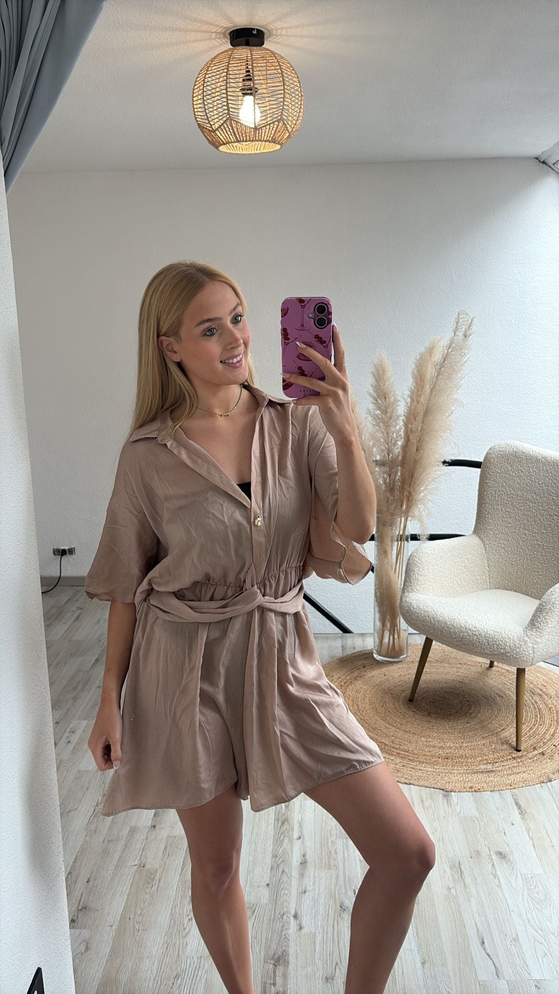Goudkleurige playsuit