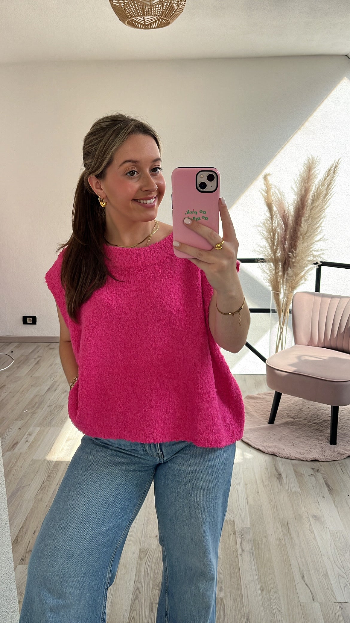 Roze debardeur