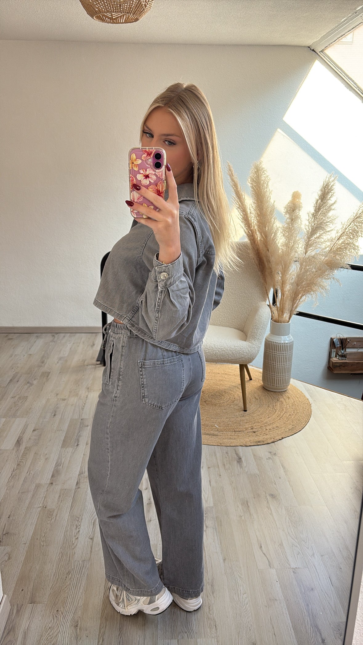Jeansbroek grijs