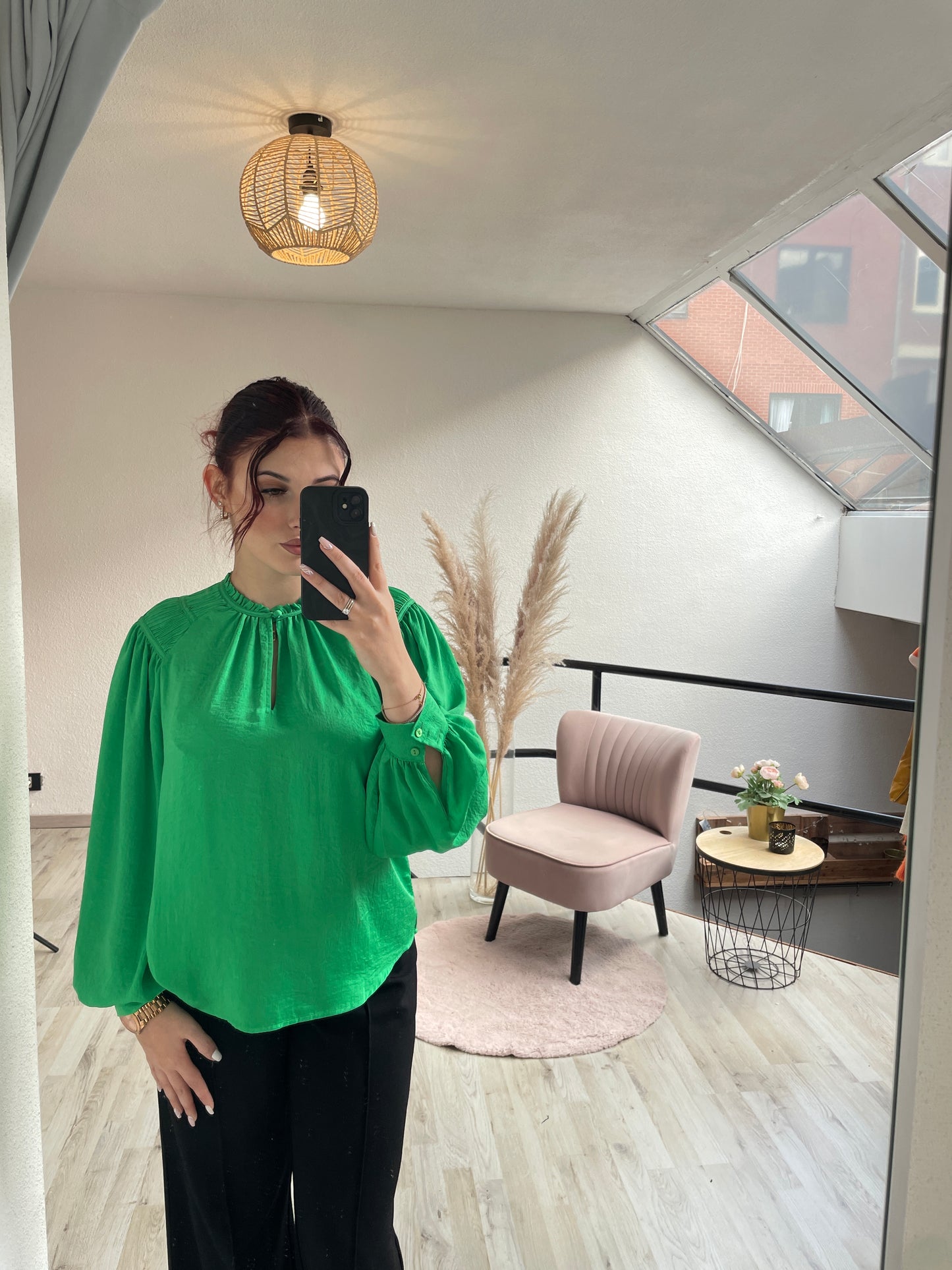 Groene blouse