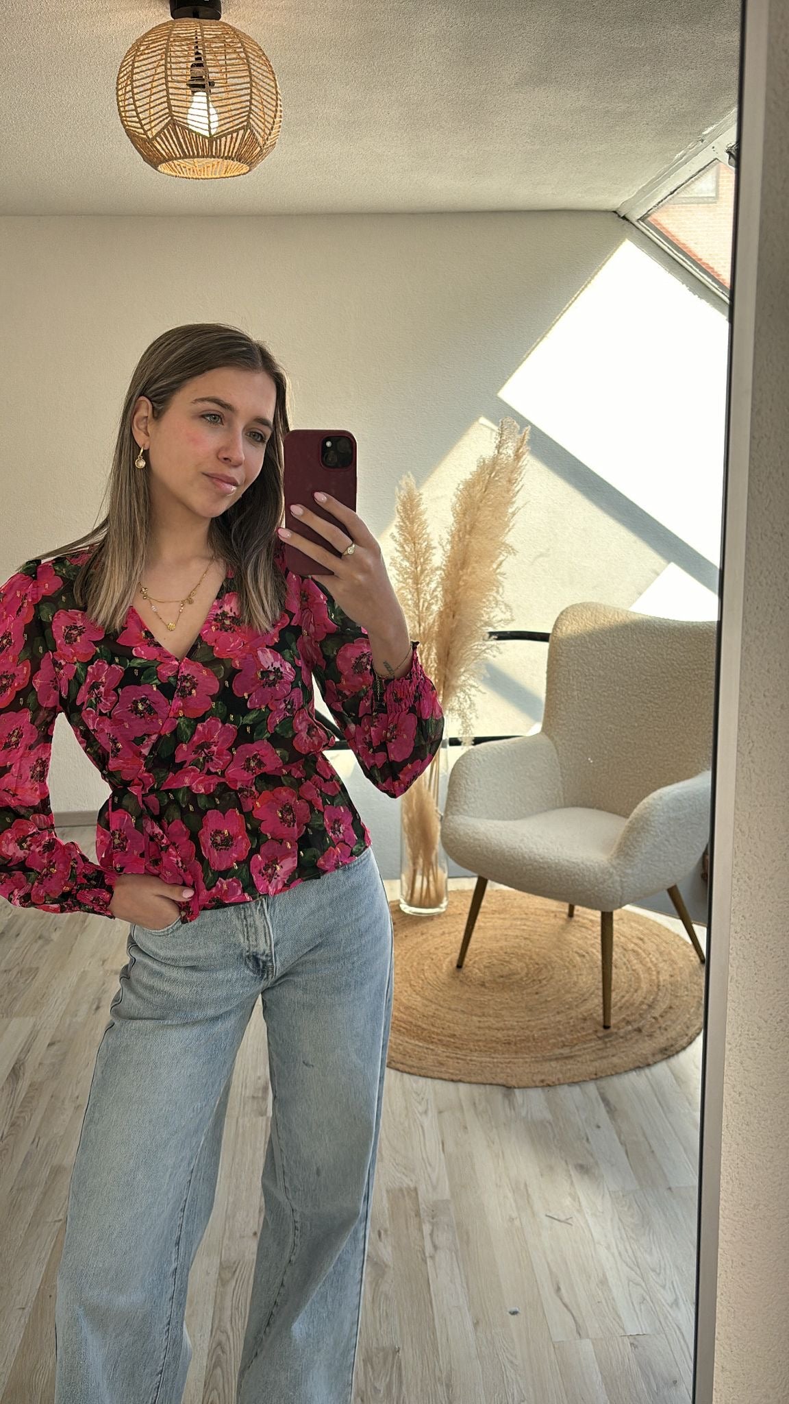 Blouse bloemen