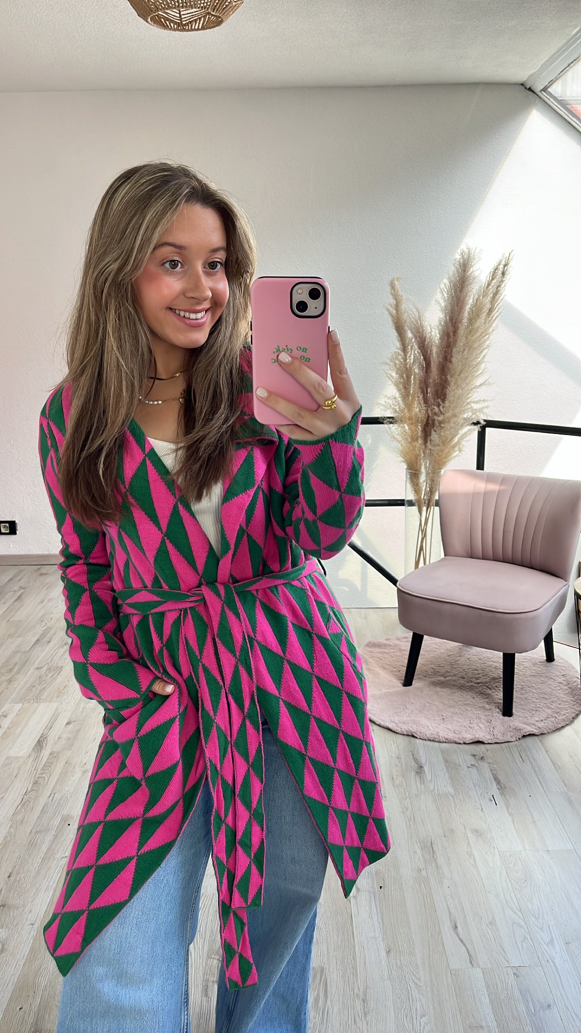 Cardigan met print