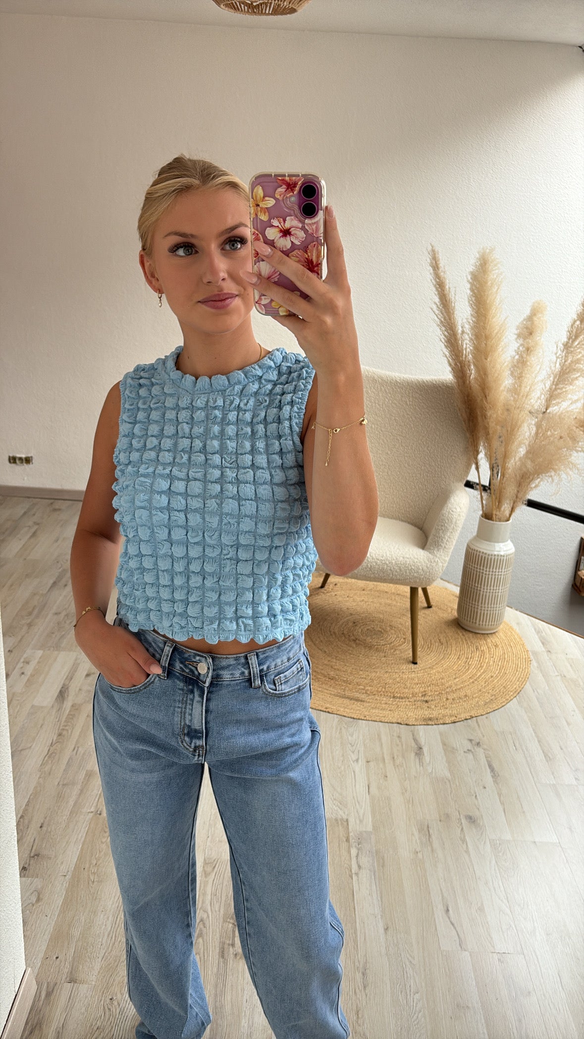 Mom jeans blauw
