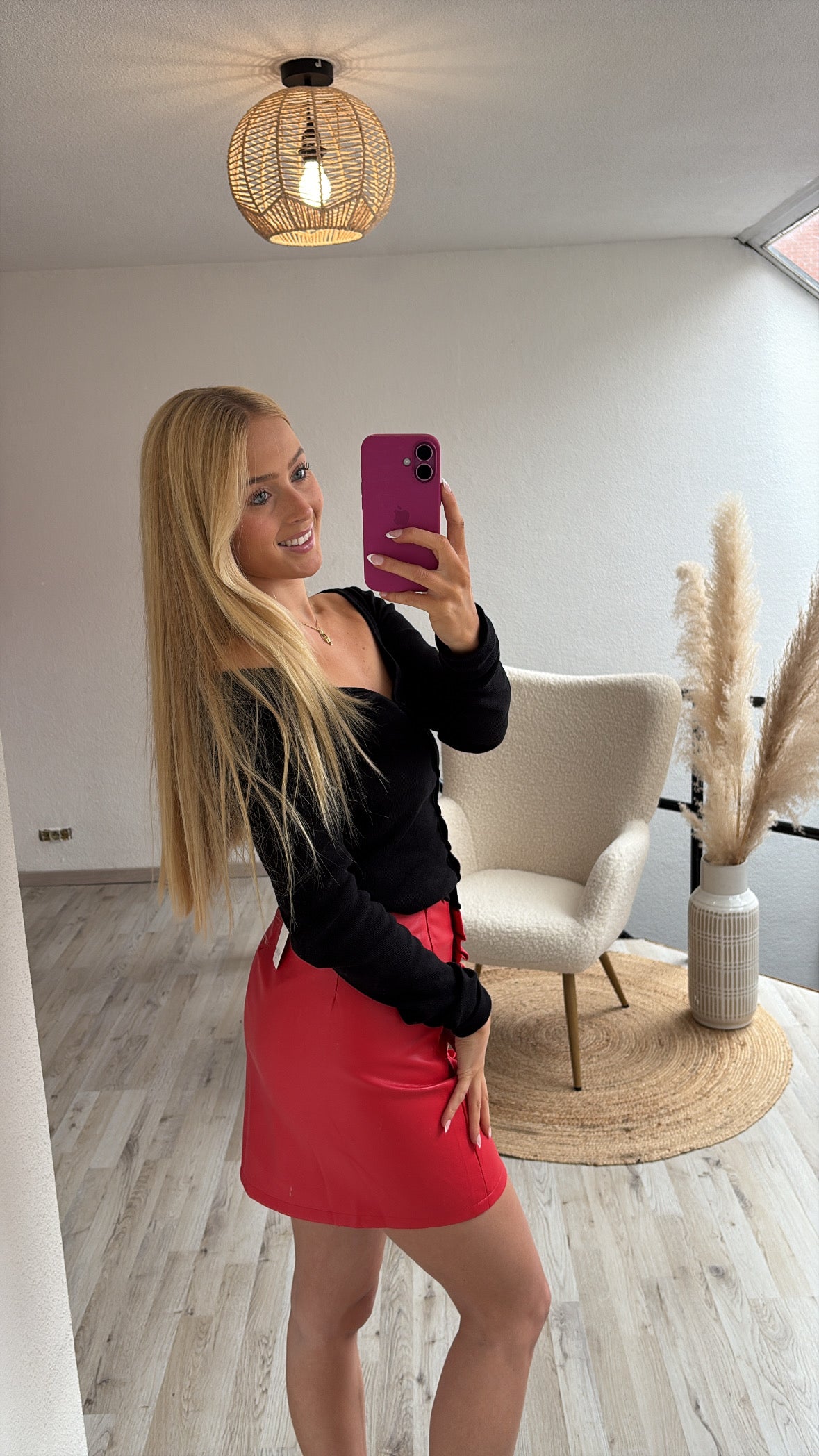 Lederlook rokje