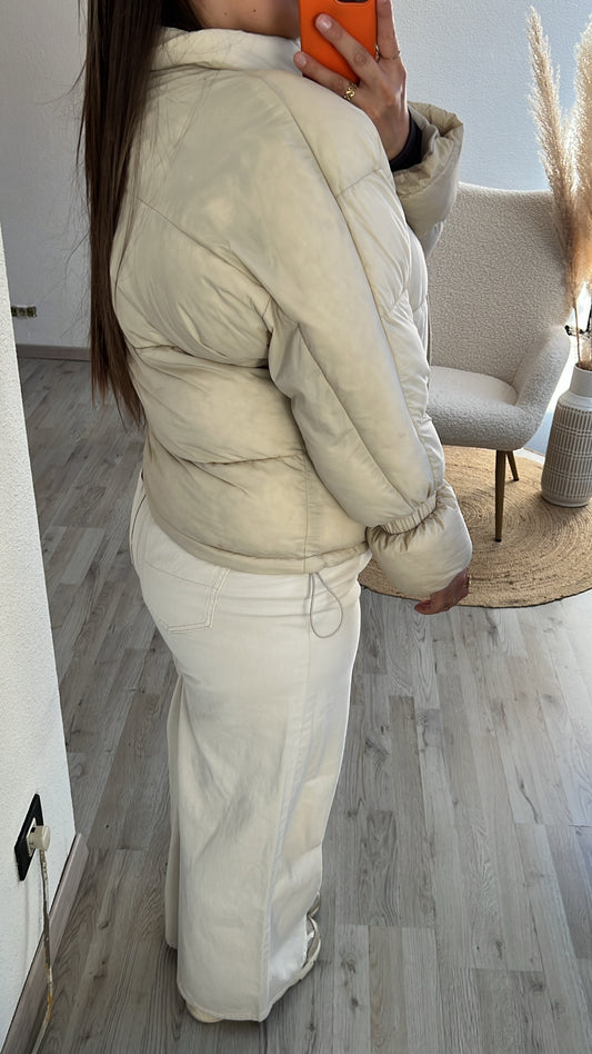 Pufferjas beige